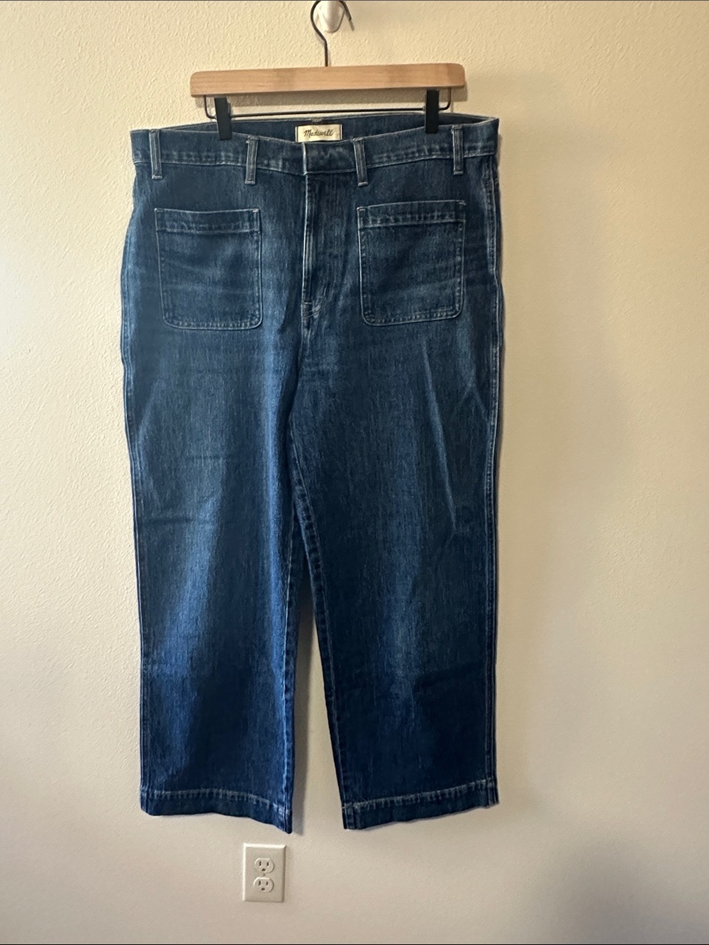 Madewell The Perfect Vintage Wide-Leg Jean Keller Wash Pocket Edition NJ251 33 - Picture 10 of 11